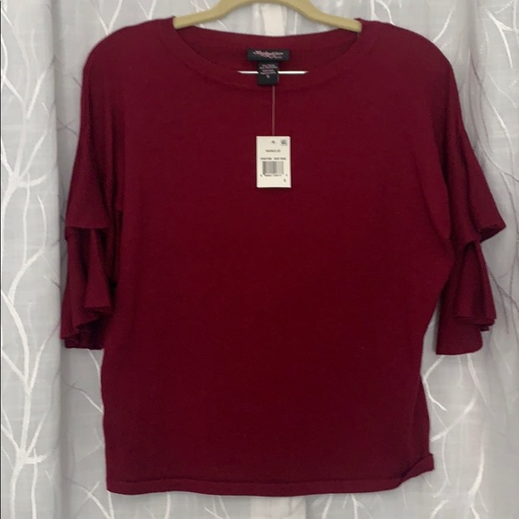 SOLD - Hooked Up Layered Sleeve Sweater - Picture 1 of 4